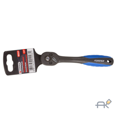 Трещотка реверсивная с изгибом в пластиковом антикорозийном корпусе 1/4(L-155мм. 72зуб) F-802227